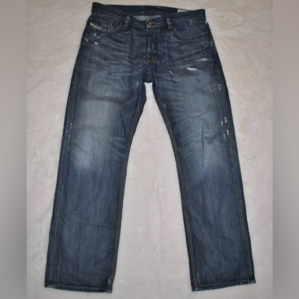 DIESEL Larkee Relaxed Button Fly Dark Colored Jean 33 x 30 Mens